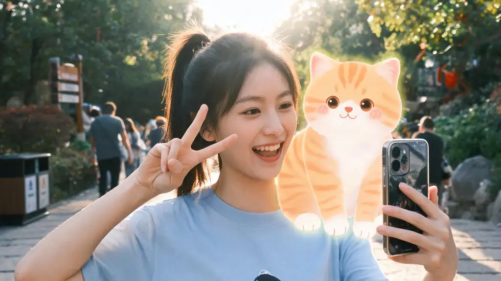 AR 合影创意照