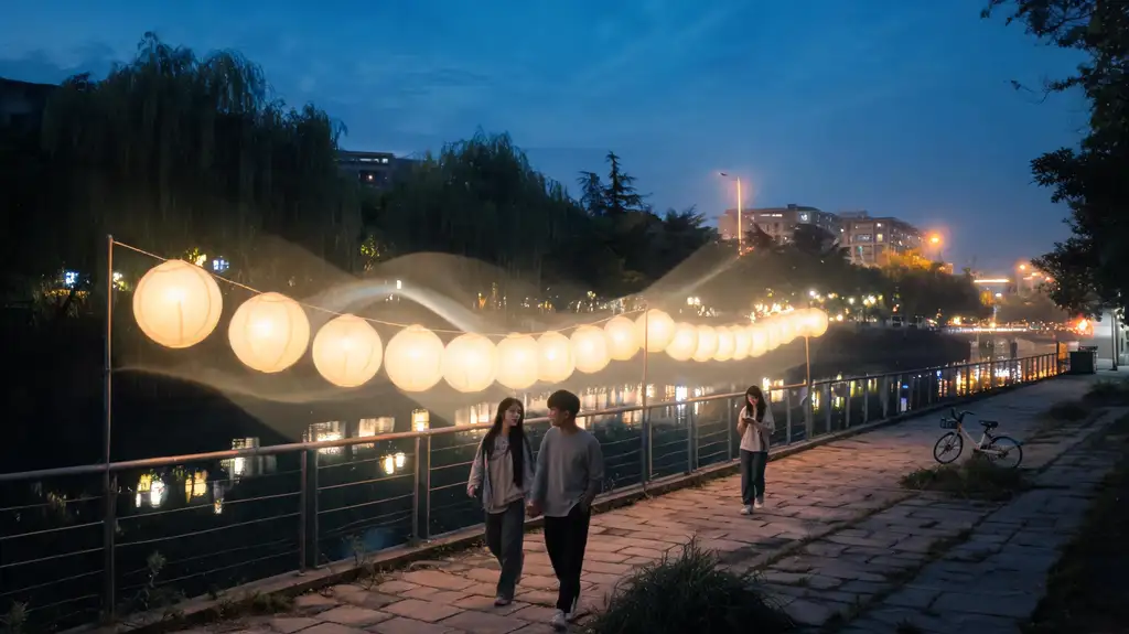 夜游光影动线
